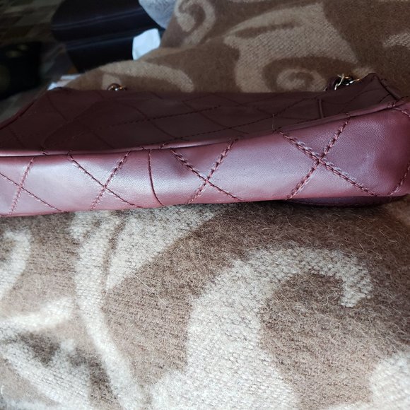 CHANEL  25 Quilted Silver Hardware Lamb Burbundy - Picture 10 of 14